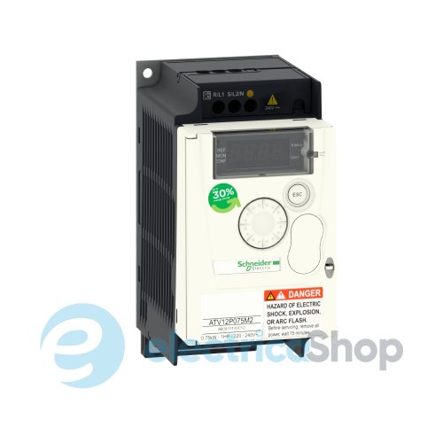 Преобразователь частоты Schneider Electric ATV12 0.75кВт 240В 1Ф на платформе