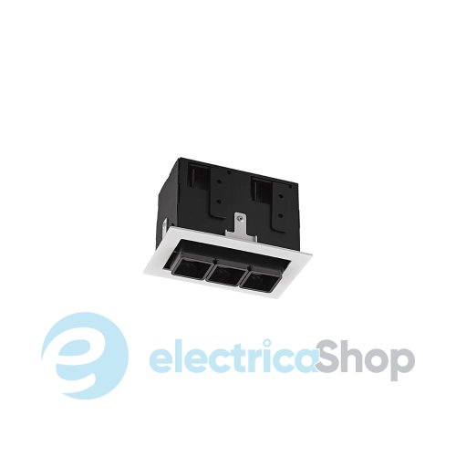 Точковий вбудований світильник Skarlat RETE RSL74113 3x2W WH+BK 4000K
