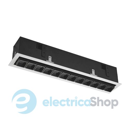 Точковий вбудований світильник Skarlat RETE RSL74108 12x2W WH+BK 4000K