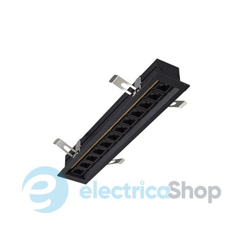 Точечный встраиваемый светильник Skarlat LISE RSL74167 12x2W BK+GD 3000K