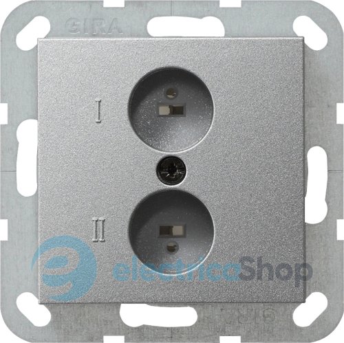 Разъем AUDIO High-Fi стерео розетка System 55 Gira 040226 під алюміній