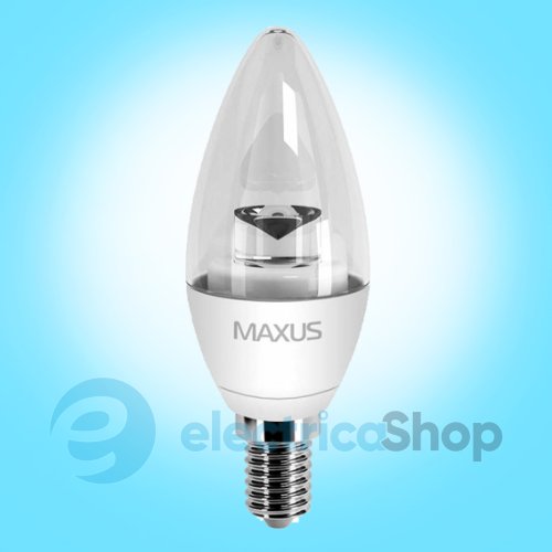 Светодиодная лампа MAXUS LED C37 CL-C 4W 5000K 220V E14 AL (1-LED-330)