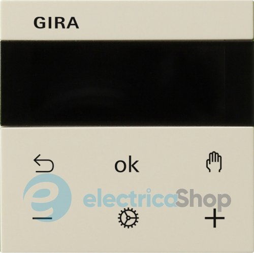 Термостат  Gira S3000 Display System 55, 539301 кремовый
