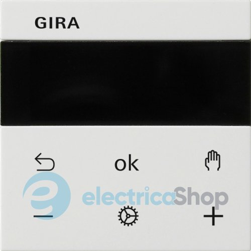 Термостат Gira S3000 Display System 55, 539303 белый глянцевый