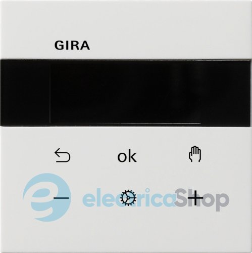 Термостат Gira S3000 Display F100, 5393112 белый глянцевый