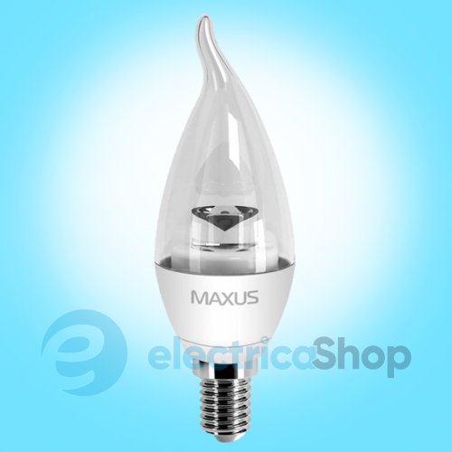 Світлодіодна лампа MAXUS LED C37 CT-C 4W 3000K 220V E14 AL (1-LED-331)