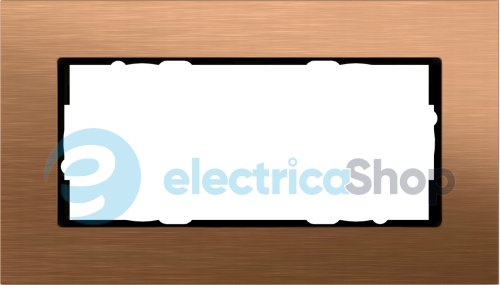 Рамка 2 места без перегородки Gira Esprit 100238 бронза