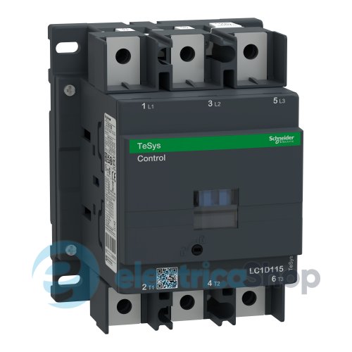 Контактор 220V АC 115А 55kW 3нв нв+нз Schneider Tesys LC1D1156M7 під кільцевий наконечник