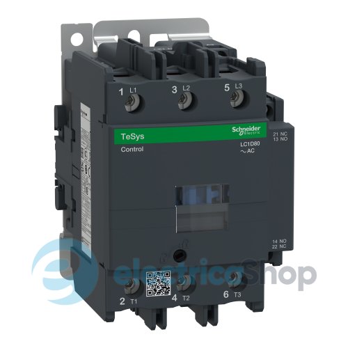Контактор 3-п. 80A 37kW НО+НЗ 24V AC Tesys Schneider Electric LC1D80B7 винтовой зажим