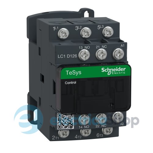 Контактор 3-п. 12A 5,5kW НО+НЗ 24V AC Tesys Schneider Electric LC1D126B7 винтовой зажим