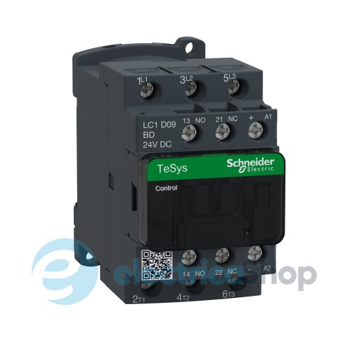 Контактор 3-п. 9А 4kW НО+НЗ 24V DC Tesys Schneider Electric LC1D09BD винтовой зажим