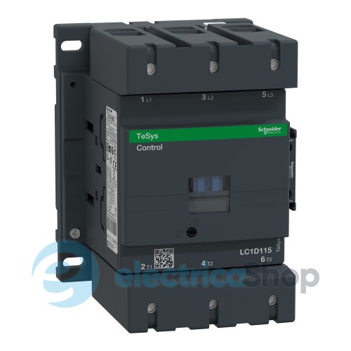 Контактор 3-п. 115А 55kW НО+НЗ 24V DC Tesys Schneider Electric LC1D115BD винтовой зажим