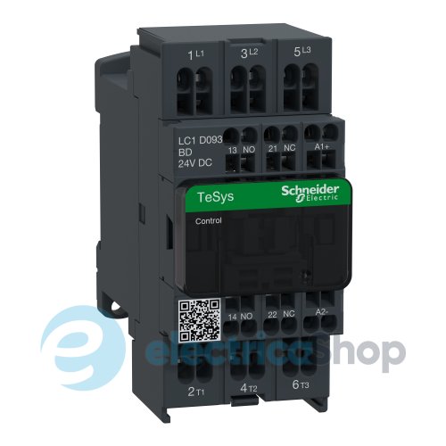 Контактор 3-п. 9А 4kW НО+НЗ 24V DC Tesys Schneider Electric LC1D093BD пружинный зажим