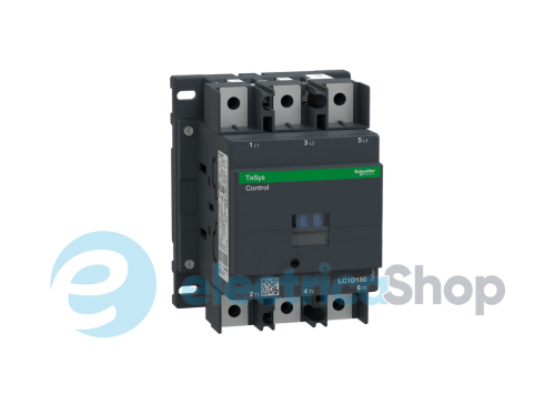 Контактор 3-п. 150А 75kW НО+НЗ 24V DC Tesys Schneider Electric LC1D1506BD винтовой зажим