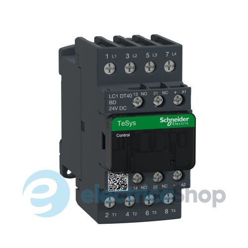 Контактор 3-п. 40А НО+НЗ 24V DC Tesys Schneider Electric LC1DT40BD винтовой зажим