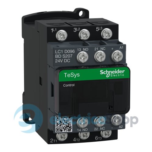 Контакто 24V DC 9А 4kW 3нв нв+нз Schneider Tesys LC1D096BDS207 затискач під кільцевий наконечник
