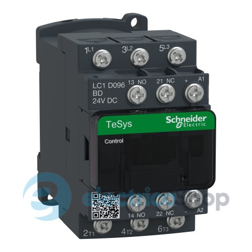 Контактор 3-п. 9А 4kW НО+НЗ 24V DC Tesys Schneider Electric LC1D096BD винтовой зажим