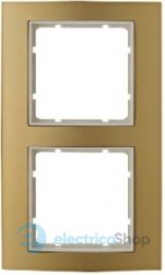 Рамка 2-а колекція B.3, колір «золото / полярно-білий», 10123046
