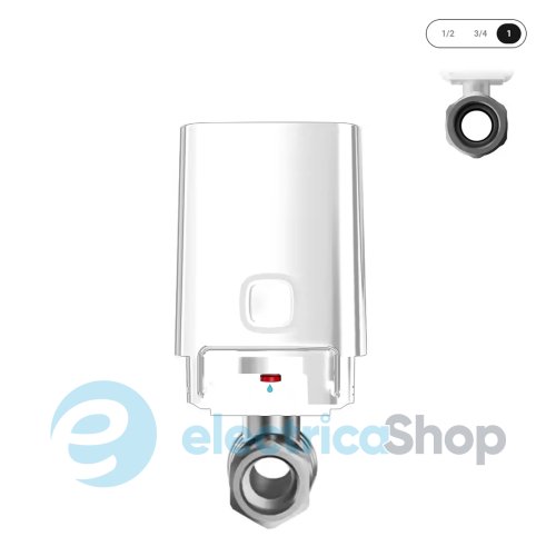 Кран перекриття води Ajax WaterStop 1" (25 мм) білий