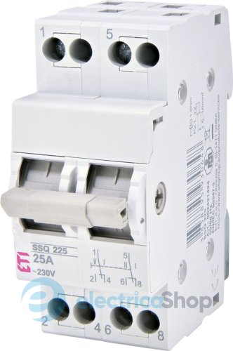 Перемикач навантаження ETI SSQ 225 "1-0-2", 2p 25A 2421424