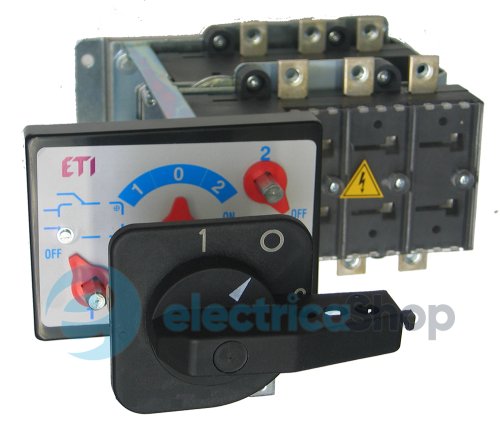 Переключатель нагрузки ETI LA CO 3P 1/D 160A 1-0-2, с выносной рукояткой, 4667001