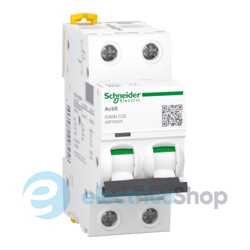 Автоматический выключатель iC60N 2P 16A, C, SE Acti9 A9F79216