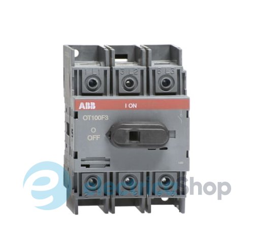 Выключатель нагрузки I-0 (с рукояткой) Abb OT100F3 100A 1SCA105004R1001