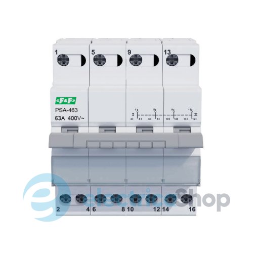 Переключатель нагрузки 1-0-2 (l-0-ll) 4P 63А 230/400V F&F PSA-463
