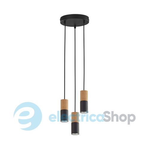 Підвісний світильник TK-Lighting ELIT BLACK WOOD 3 6310