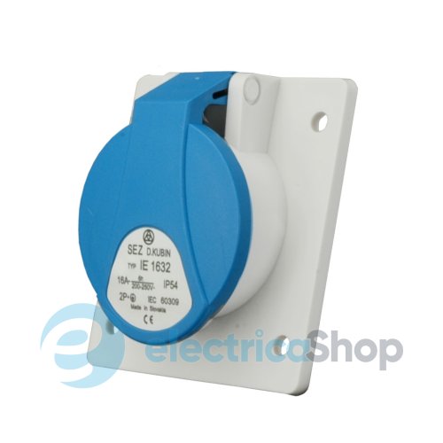 Вбудована розетка кутова ЗP 32A 230V IP44 SEZ IE3232