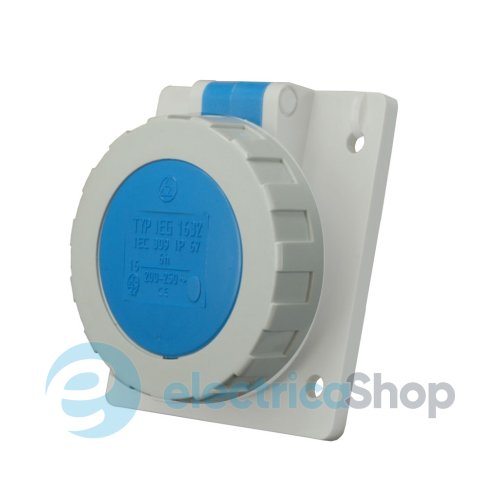 Вбудована розетка кутова ЗP 32A 230V IP67 SEZ IEG3232
