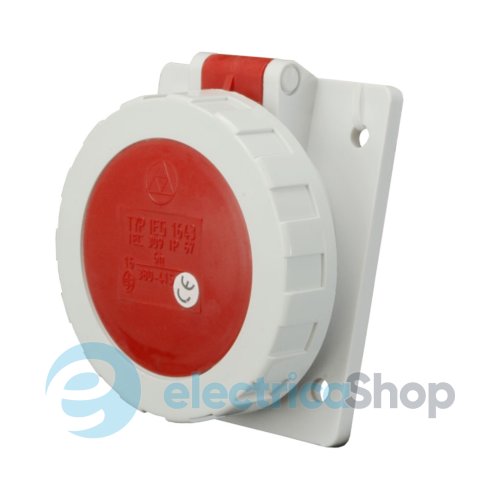 Встраиваемая розетка угловая 5P 32A 400V IP67 SEZ IEG3253
