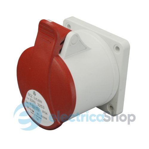 Вбудована розетка пряма 4P 32A 400V IP54 SEZ IERN3243