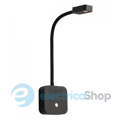 Бра-светильник Kloodi DECO WA-SNAKE SQ565 3K BK LED CREE 3W 3000K 30° 120LM USB