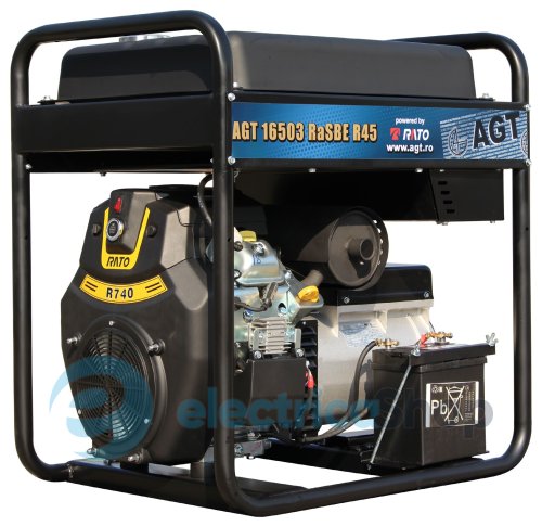 Генератор AGT16503RaSBER45 R740D, 22.5к.с., 400В/230В/ 50Гц, 14,5кВа/8,0кВа. 4л/год, IP23, 45л.129 кг