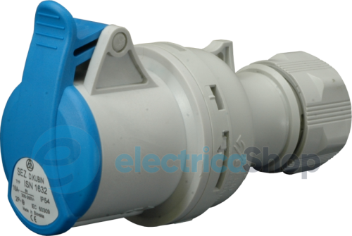 Розетка кабельна 3-п  32A  230V IP54 Sez ISN3232