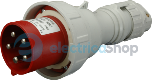 Вилка кабельна 5-п  63A  400V IP67 Sez IVGN6353
