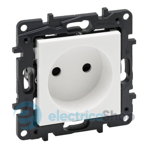 Розетка без з/к 16А, 250 В винтовые клеммы Legrand NILOE STEP 863119 цвет белый