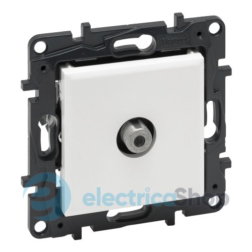 Розетка TV тип F "звезда" Legrand NILOE STEP 863175 цвет белый