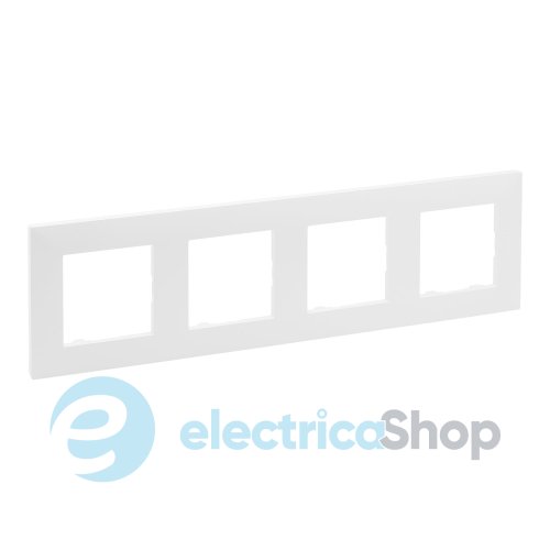 Рамка 4-постова Legrand NILOE STEP 863194 колір білий