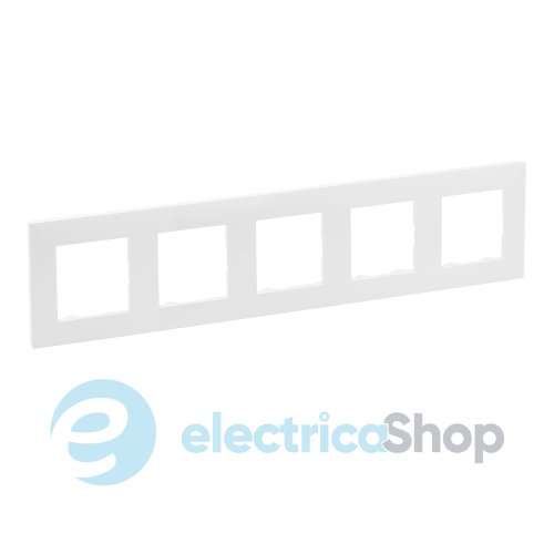 Рамка 5-постовая Legrand NILOE STEP 863195 цвет белый