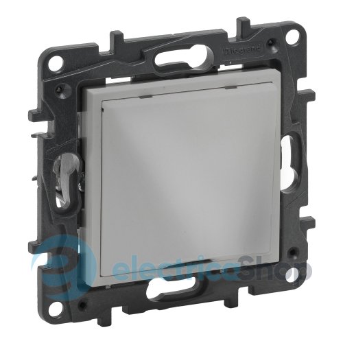 Вивід кабелю з фіксатором IP21 Legrand NILOE STEP 863329 колір алюміній