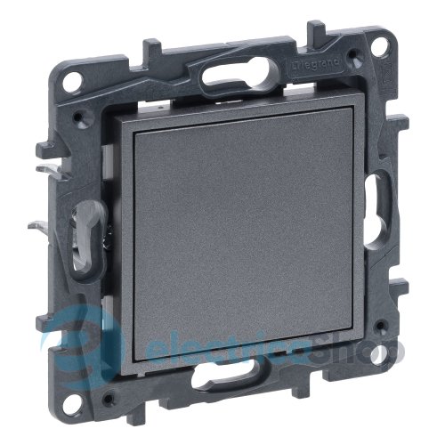 Заглушка Legrand NILOE STEP 863400 колір cталь