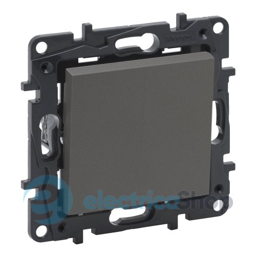 Вимикач 1-кл. для серії Niloe Step Legrand 863401 сталь