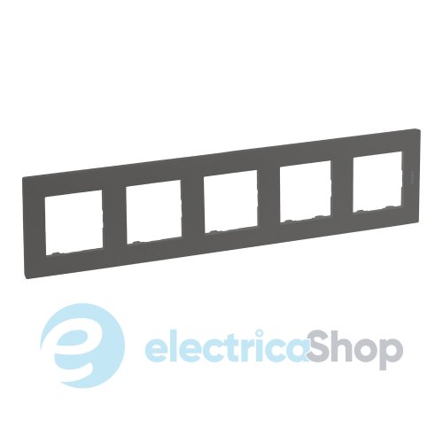 Рамка 5-постовая Legrand NILOE STEP 863495 цвет сталь