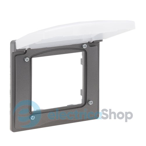 Рамка 1-постовая IP44 Legrand NILOE STEP 863496 цвет сталь