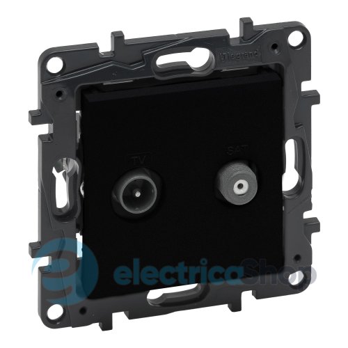 Розетка TV-SAT "зірка" Legrand NILOE STEP 863583 колір чорний