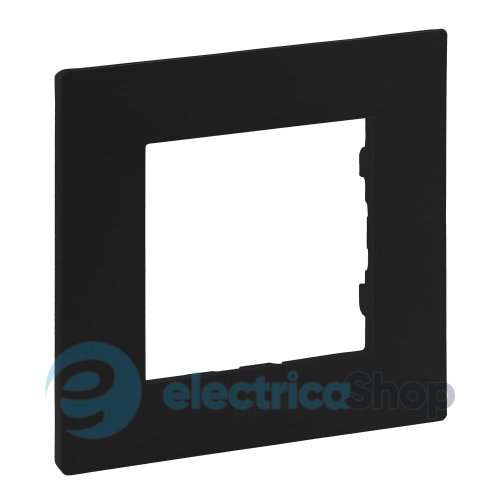 Рамка 1-постовая Legrand NILOE STEP 863591 цвет черный