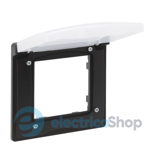 Рамка 1-постовая IP44 Legrand NILOE STEP 863596 цвет черный