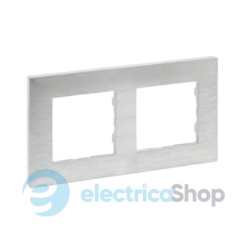 Рамка 2-постовая Legrand NILOE STEP 863892 цвет фактурный алюминий